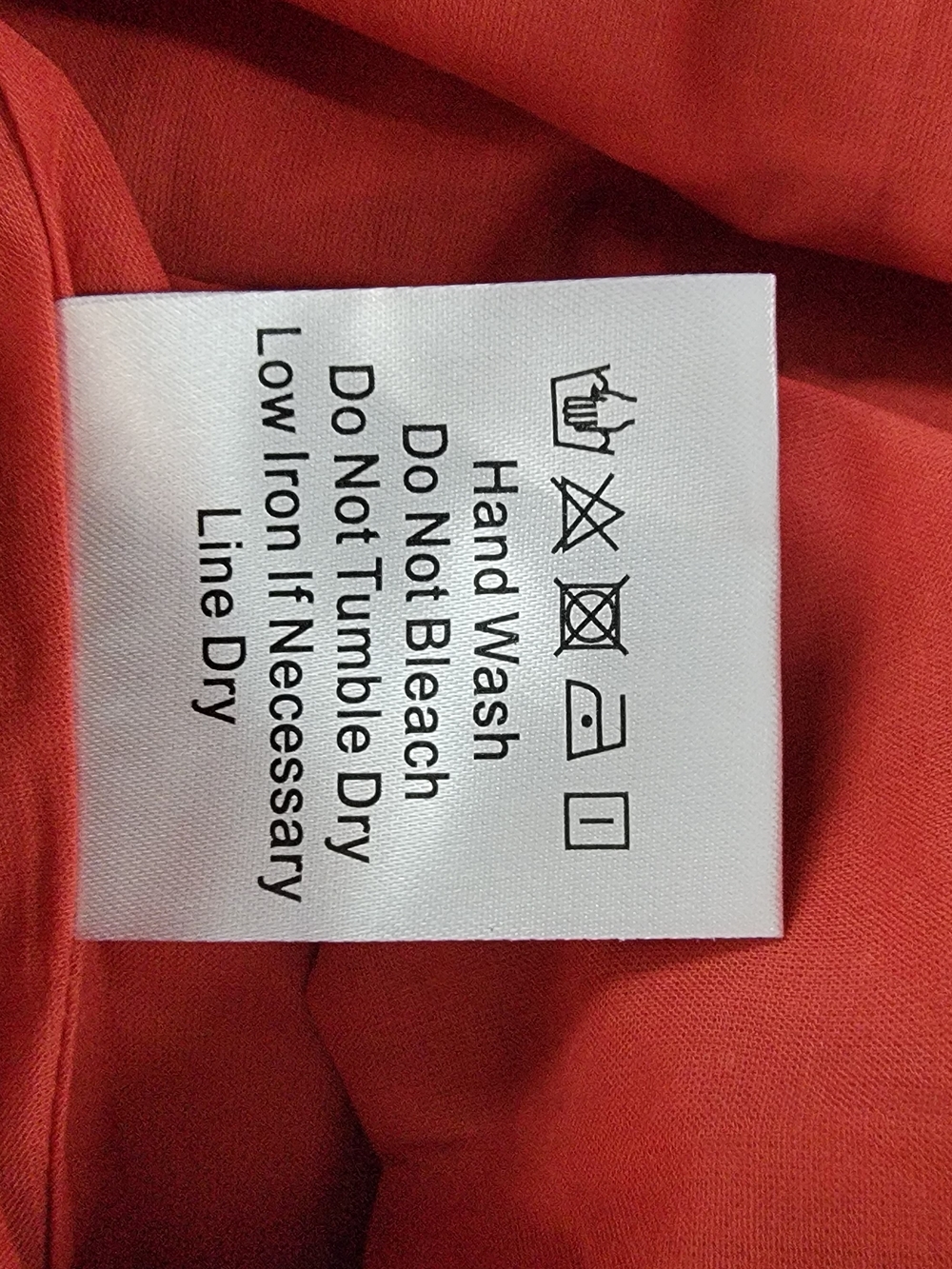 Few Moda Rust Mini Dress with Ruffled Neckline - Picture 10 of 10